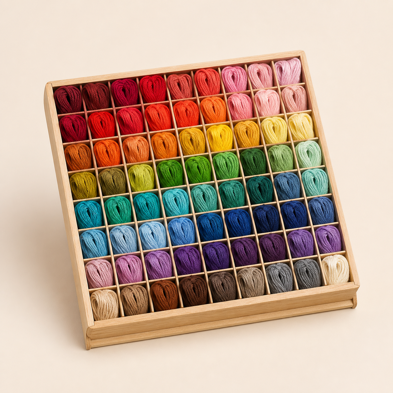 Kit Linhas de Bordado 100% Algodão — 50 cores